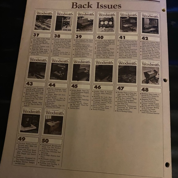 🎉5/$10🎉 Woodsmith magazine number 51 June 1987 classic roadster, landscape lid - Picture 7 of 9